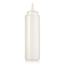 Distributeur sauce bouteille PE blanc 0,65 l - carton de 12