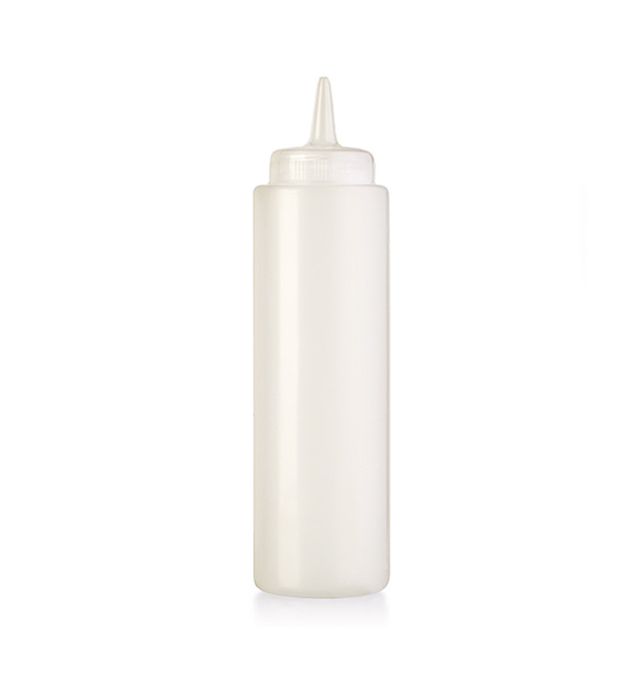 Bouteille pour Sauces Plastique Translucide 240ml (6 Utés) Bouteille pour Sauces Plastique Translucide 240ml (6 Utés)