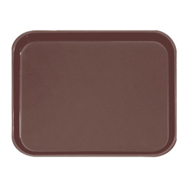 Plateau PP Antidérapant Marron 51,0x38,0cm (12 Utés)