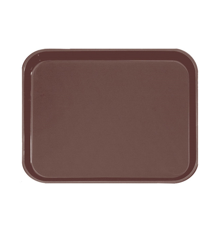 Plateau PP Antidérapant Marron 51,0x38,0cm (1 Uté) Plateau PP Antidérapant Marron 51,0x38,0cm (1 Uté)