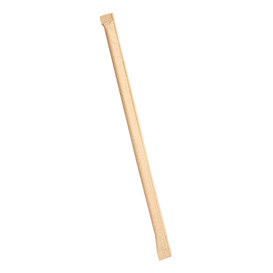 Paille Papier Naturel Emballée Kraft Ø6mm 21cm (250 Utés)
