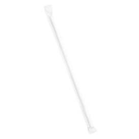 Paille Papier Blanc Emballée Blanc Ø6mm 21cm (6000 Utés)