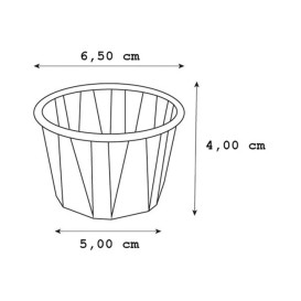 Pot Papier Kraft Plissé de 120ml (5000 Unités)