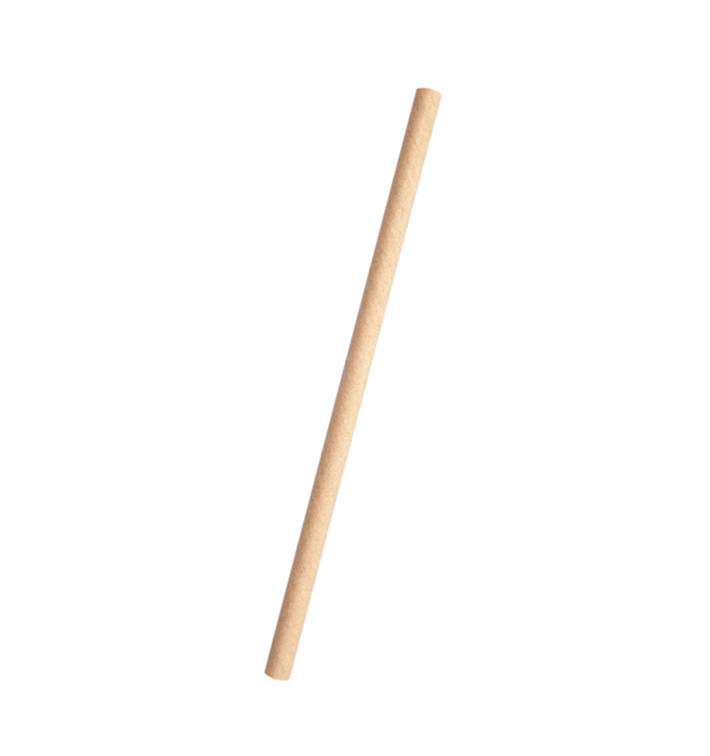 Paille Droite Papier Kraft Ø6mm 14cm (6.000 Utés) Paille Droite Papier Kraft Ø6mm 14cm (6.000 Utés)