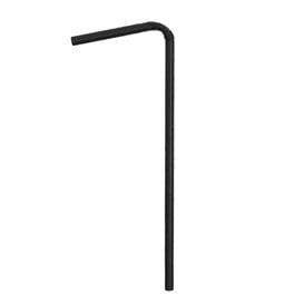 Paille Flexible Papier Noir Ø6mm 230mm (250 Utés)