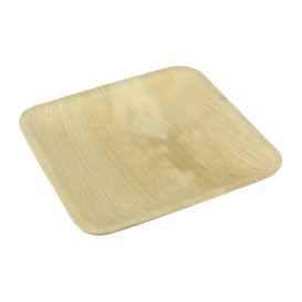 Assiette carrée en Feuilles de Palmier 15x15cm (200 Unités)