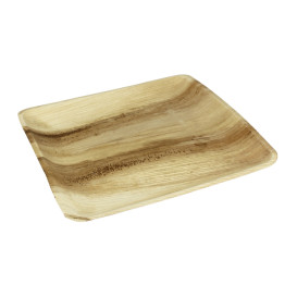 Assiette carrée en Feuilles de Palmier 24x24cm (200 Utés)