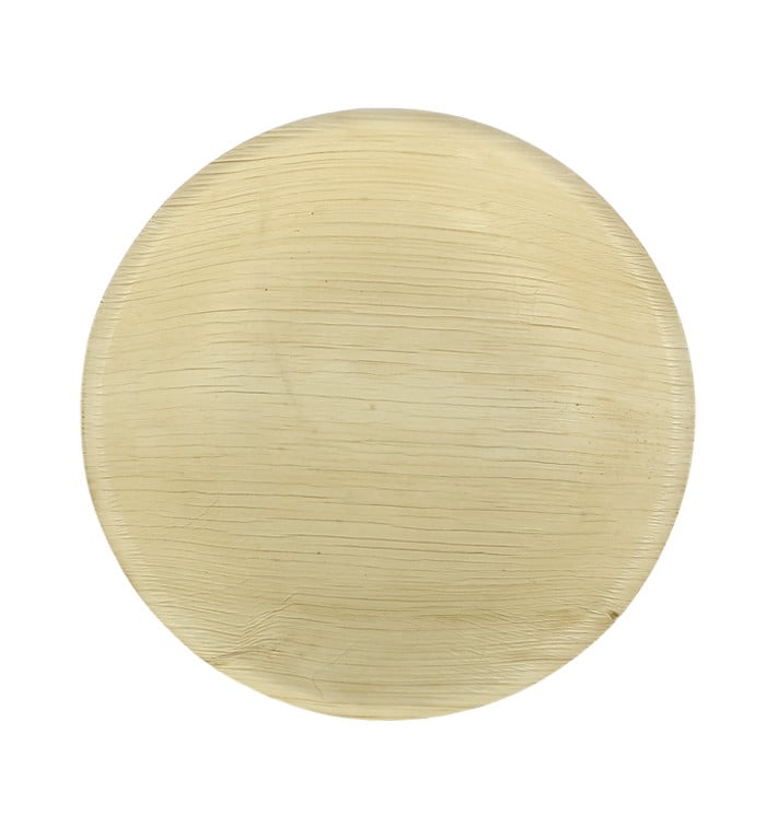 Bol Rond en Feuilles de Palmier Ø18x3,5cm (200 Unités) Bol Rond en Feuilles de Palmier Ø18x3,5cm (200 Unités)