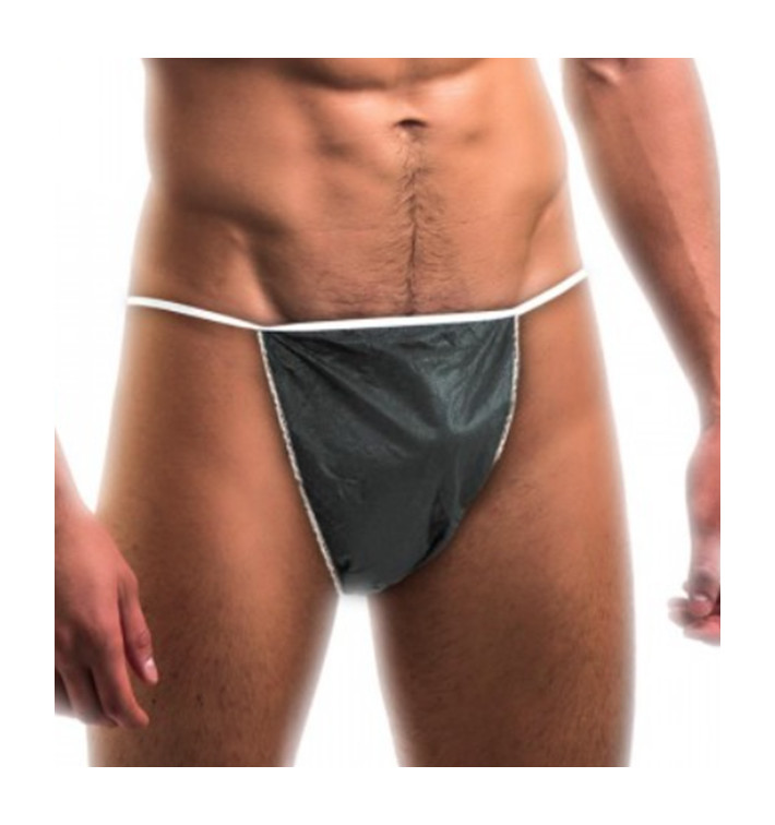 String en PP non Tissé Noir Pour Homme (1000 Utés) String en PP non Tissé Noir Pour Homme (1000 Utés)