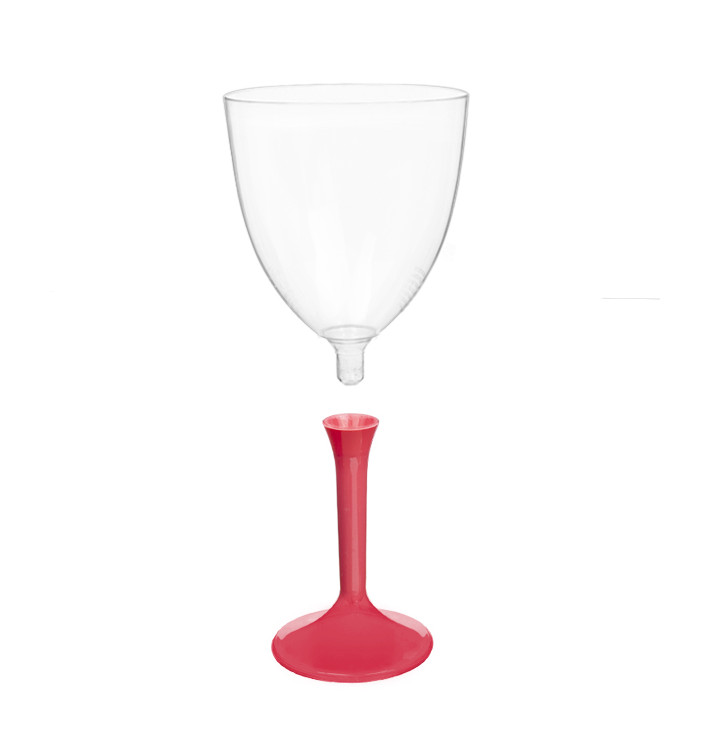 Flûte en Plastique Vin Pied Coral 300ml 2P (200 Utés) Flûte en Plastique Vin Pied Coral 300ml 2P (200 Utés)