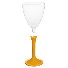 Flûte Plastique Vin Pied Mangue 180ml 2P (200 Utés)