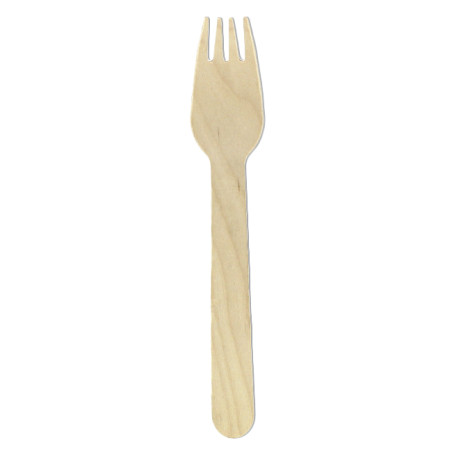Fourchette en bois Eco 16cm (100 Utés)