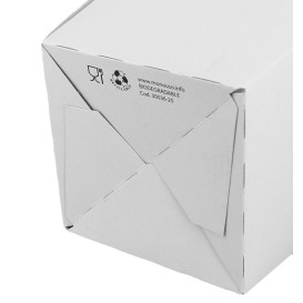 Etuis à Pop-Corn Petit  Blanc 45 gr 6,5x8,5x15cm (700 Unités)