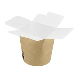 Boîte à Repas 100% ECO Effet Kraft 16Oz/480ml (500 Utés)