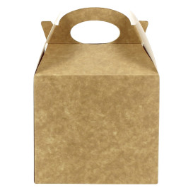 Boîte à Menu Kraft 131x131x115mm (25 Utés)