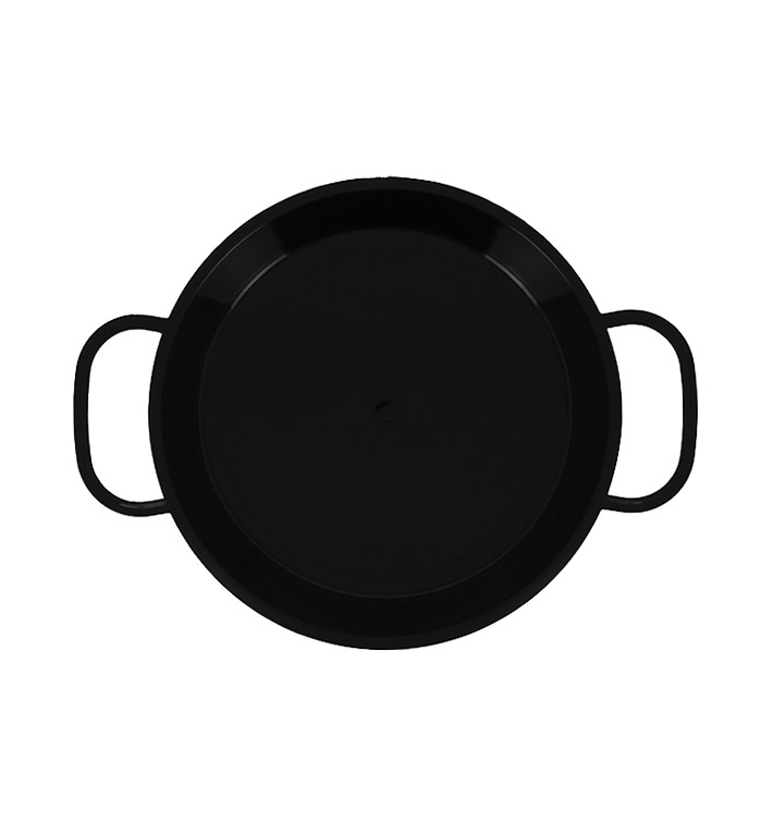 Mini Paella Dégustation Plastique PP Noir 15cm (6 Utés) Mini Paella Dégustation Plastique PP Noir 15cm (6 Utés)