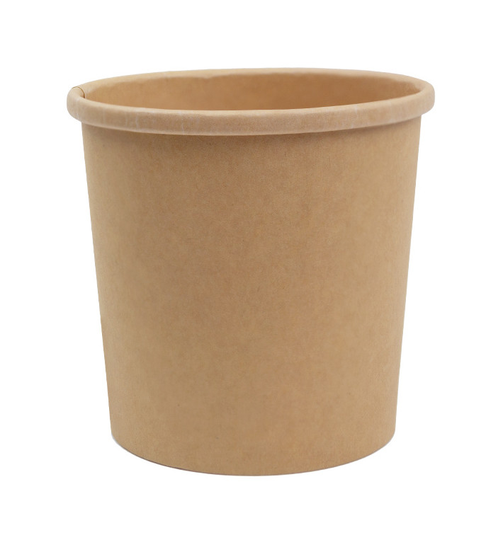 Pot en carton kraft 16Oz/450ml (50 Utés) Pot en carton kraft 16Oz/450ml (50 Utés)