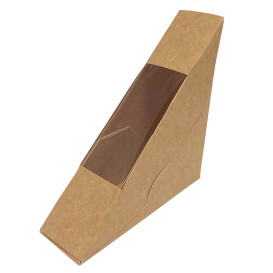 Emballage en carton kraft avec fenêtre 125x38x125mm (500 Utés)