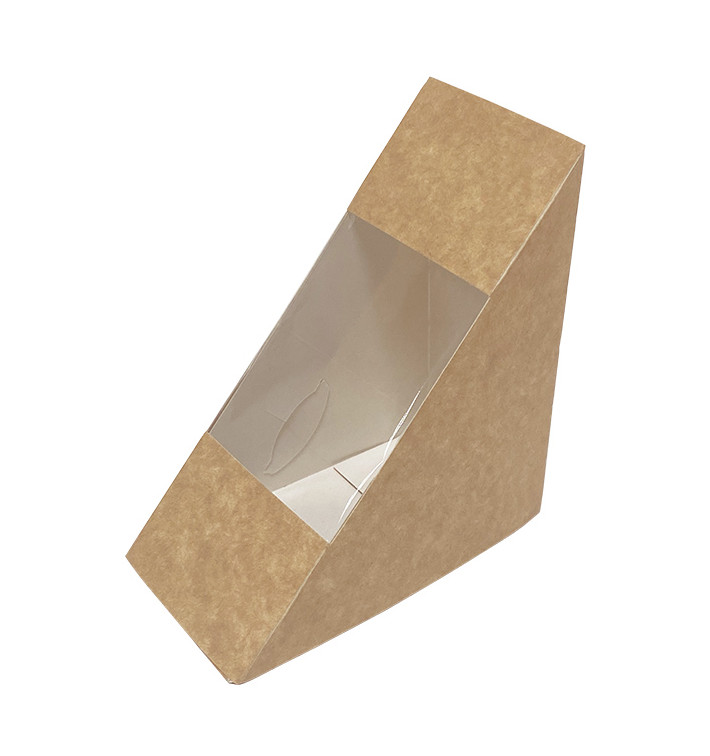 Emballage en carton kraft avec fenêtre 125x65x125mm (500 Utés) Emballage en carton kraft avec fenêtre 125x65x125mm (500 Utés)