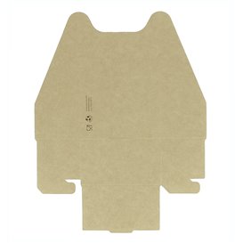 Emballage en Carton pour Gaufre 16x10cm (100 Unités)