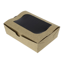 Boîte Carton avec Fenêtre 18x12,7x5,5cm 1000ml  (175 Utés)