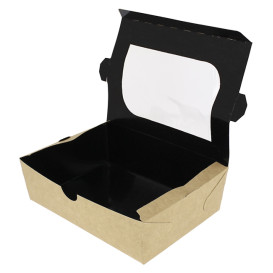 Boîte Carton avec Fenêtre 18x12,7x5,5cm 1000ml (25 Utés)