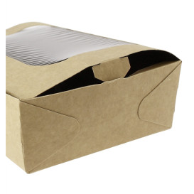 Boîte Carton avec Fenêtre 18x12,7x5,5cm 1000ml (25 Utés)