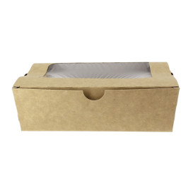 Boîte Carton avec Fenêtre 18x12,7x5,5cm 1000ml (25 Utés)