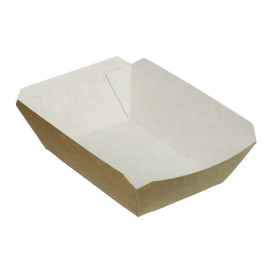 Barquette Carton 250ml Kraft 9,6x6,5x4,2cm (25 Utés)