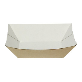 Barquette Carton 350ml Kraft 10,6x7,3x4,5 cm (25 Utés)