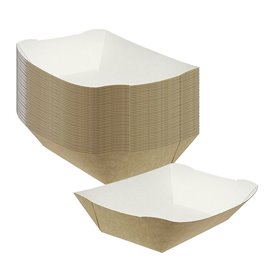 Barquette Carton 780ml Kraft 155x90x55mm (25 Utés)