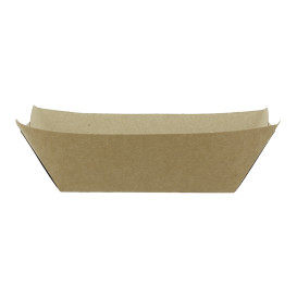 Barquette Carton Kraft-Kraft 10,6x7,3x4,5cm 350ml (25 Utés)