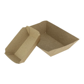 Barquette Carton Kraft-Kraft 10,6x7,3x4,5cm 350ml (25 Utés)