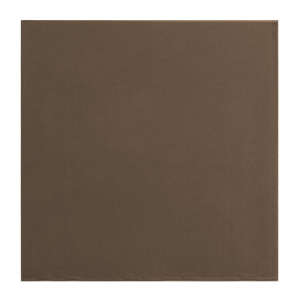 Serviette Papier Double Point 25x25cm Marron (50 Utés)