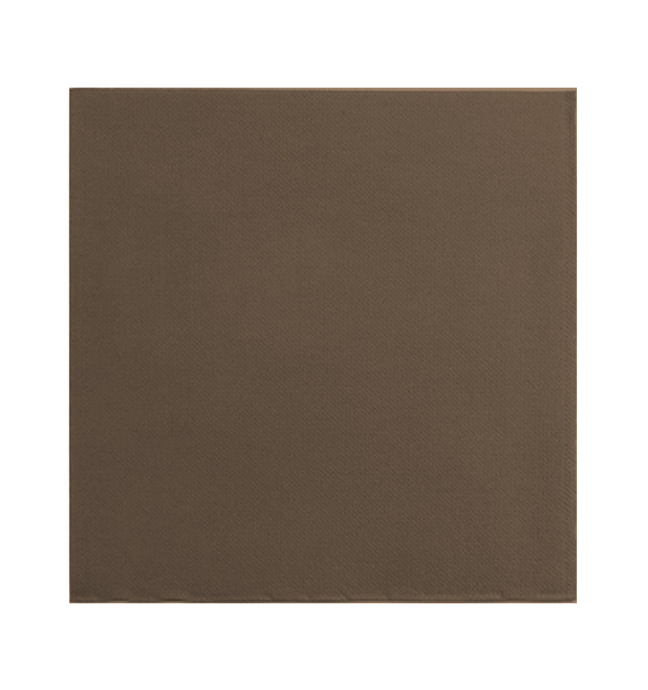 Serviette Papier Double Point 25x25cm Marron (1400 Utés) Serviette Papier Double Point 25x25cm Marron (1400 Utés)
