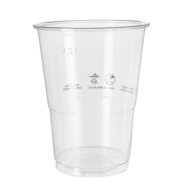 Gobelet en Plastique Réutilisable PS Cristal Diamant 600ml (25 Utés)