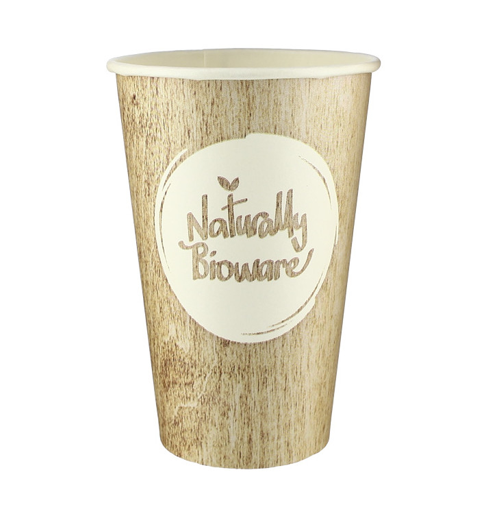 Gobelet Carton PLA BioWare 12Oz/384ml Ø8,0cm (55 Unités) Gobelet Carton PLA BioWare 12Oz/384ml Ø8,0cm (55 Unités)