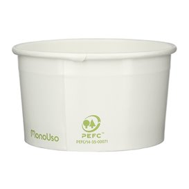 Pot à glace en Carton Ecologique 100ml (65 Unités)