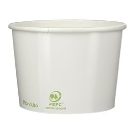 Pot à glace en Carton Ecologique 260ml (55 Unités)