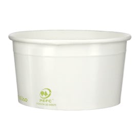 Pot à glace en Carton Ecologique 175ml (50 Unités)