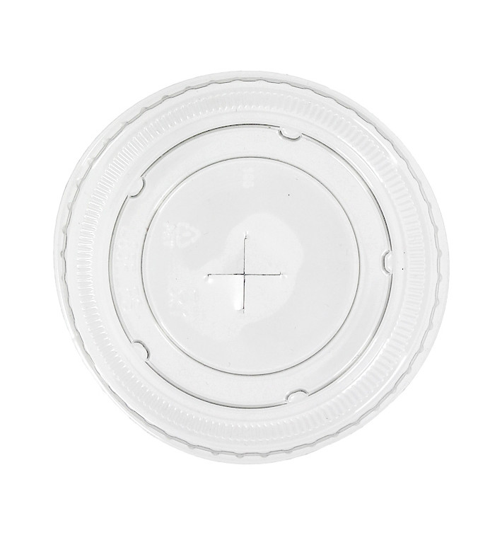 Courvercle PET plate avec croix Transparent Ø8,5cm (50 Utés) Courvercle PET plate avec croix Transparent Ø8,5cm (50 Utés)