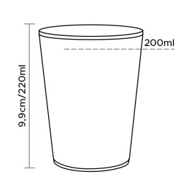 Verre Plastique PP Blanc 220ml (3.000 Utés)
