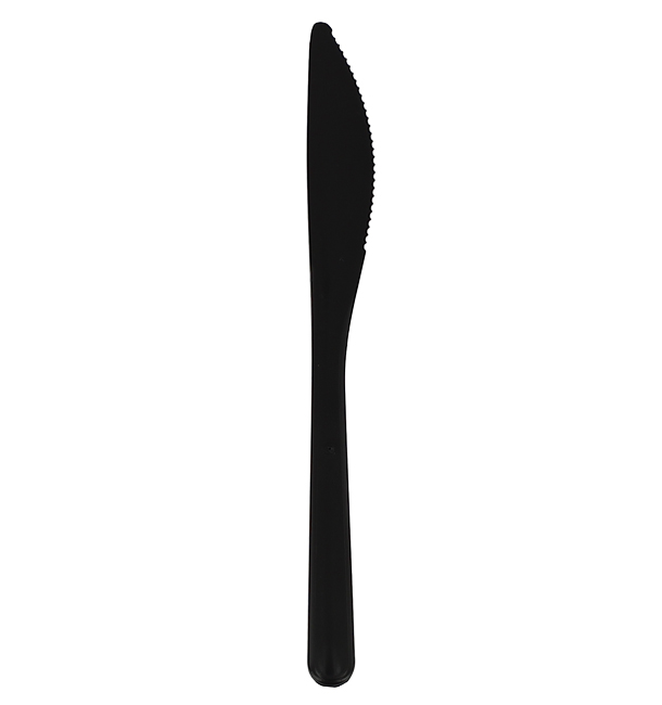 Couteau réutilisable PP minéral "Hercules" Noir 185mm (1.000 Utés)