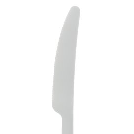 Couteau réutilisable PP Minéral "Gaia" Blanc 197mm (10 Utés)