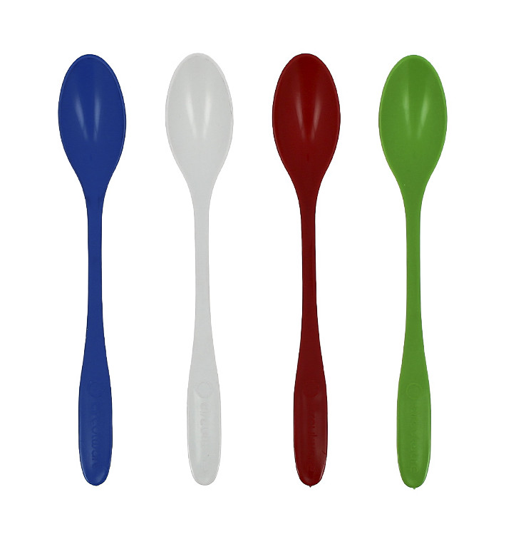 Petite Cuillère réutilisable PP Minéral à Glace Assortiment 175mm (100 Utés) Petite Cuillère réutilisable PP Minéral à Glace Assortiment 175mm (100 Utés)