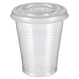Gobelet PP Transparent 240ml + Couvercle Croix de Voyage PS Ø7,4cm (1.000 Utés)