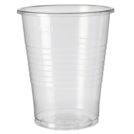Gobelet PP Transparent 240ml + Couvercle Croix de Voyage PS Ø7,4cm (1.000 Utés)