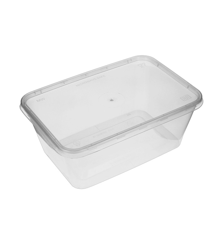 Barquette et Couvercle Plastique Transparent 1.000ml (300 Utés) Barquette et Couvercle Plastique Transparent 1.000ml (300 Utés)