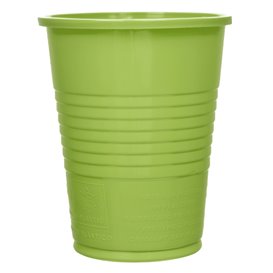Gobelet Plastique PS Vert citron 200ml Ø7cm (50 Utés)