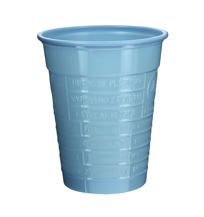 Gobelet Plastique PS Bleu Clair 200ml Ø7cm (1.500 Utés) Gobelet Plastique PS Bleu Clair 200ml Ø7cm (1.500 Utés)